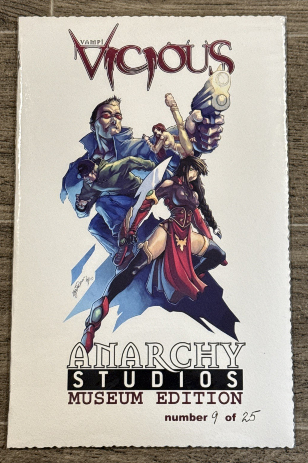 VAMPI Vicious #1 MUSEUM Edition #9 of 25 Jay Co Variant Anarchy Studios