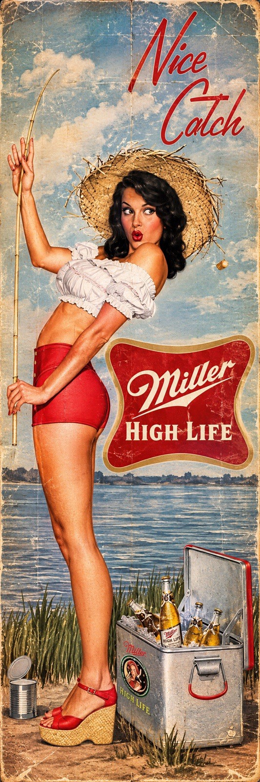 GIANT 2’X6’ VINYL BANNER - MILLER HIGH LIFE