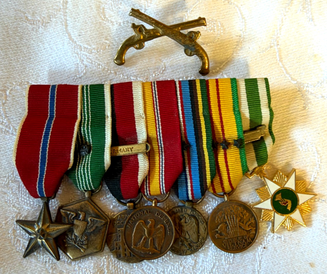 Vintage American Vietnam War Bronze Star Miniature Medal Grouping Expeditionary+