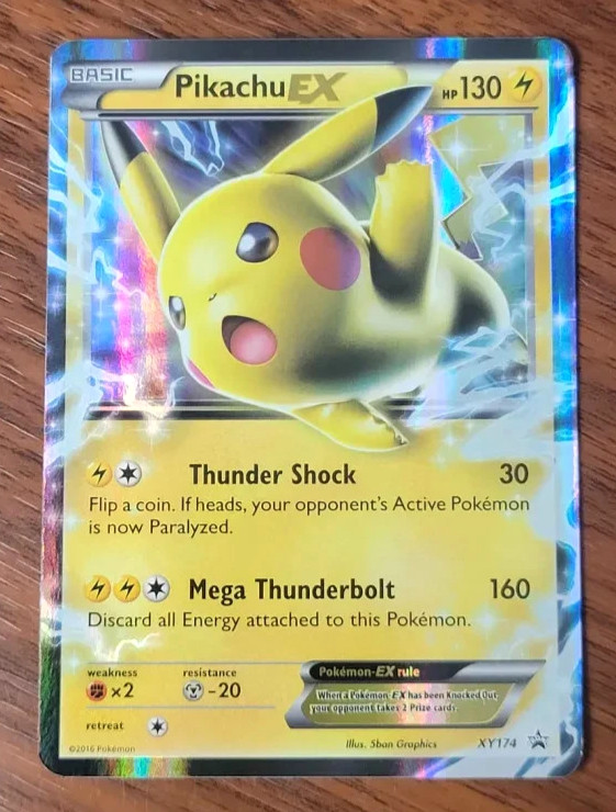 Pikachu EX XY174 Promo 2016 NM Pokemon TCG Pikachu EX XY174 Promo 2016 NM Pokemon TCG
