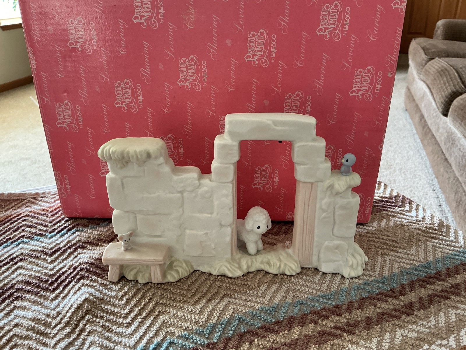Vintage 1997 Precious Moments MINI NATIVITY WALL Addition #283436 w/Box Stunning