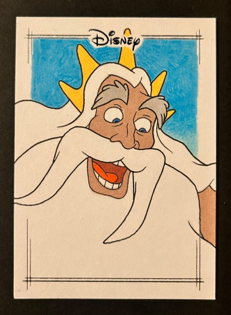 2026 Topps Disney Chrome King Triton Sketch Card 1/1 Paul Williams