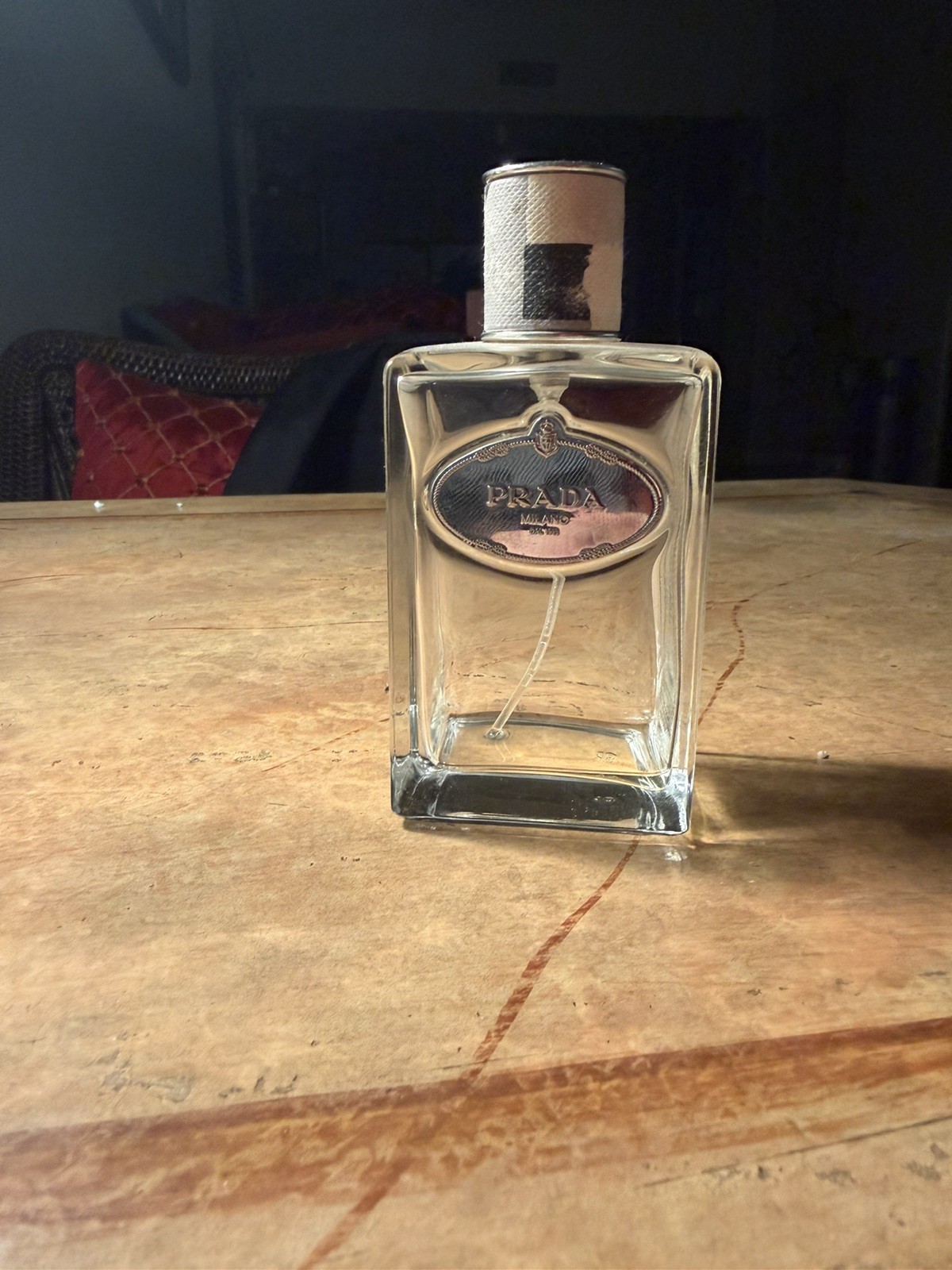 Prada Milano EMPTY bottle Eau De Parfum Infusion De Vetiver 1.7 fl. oz EDP