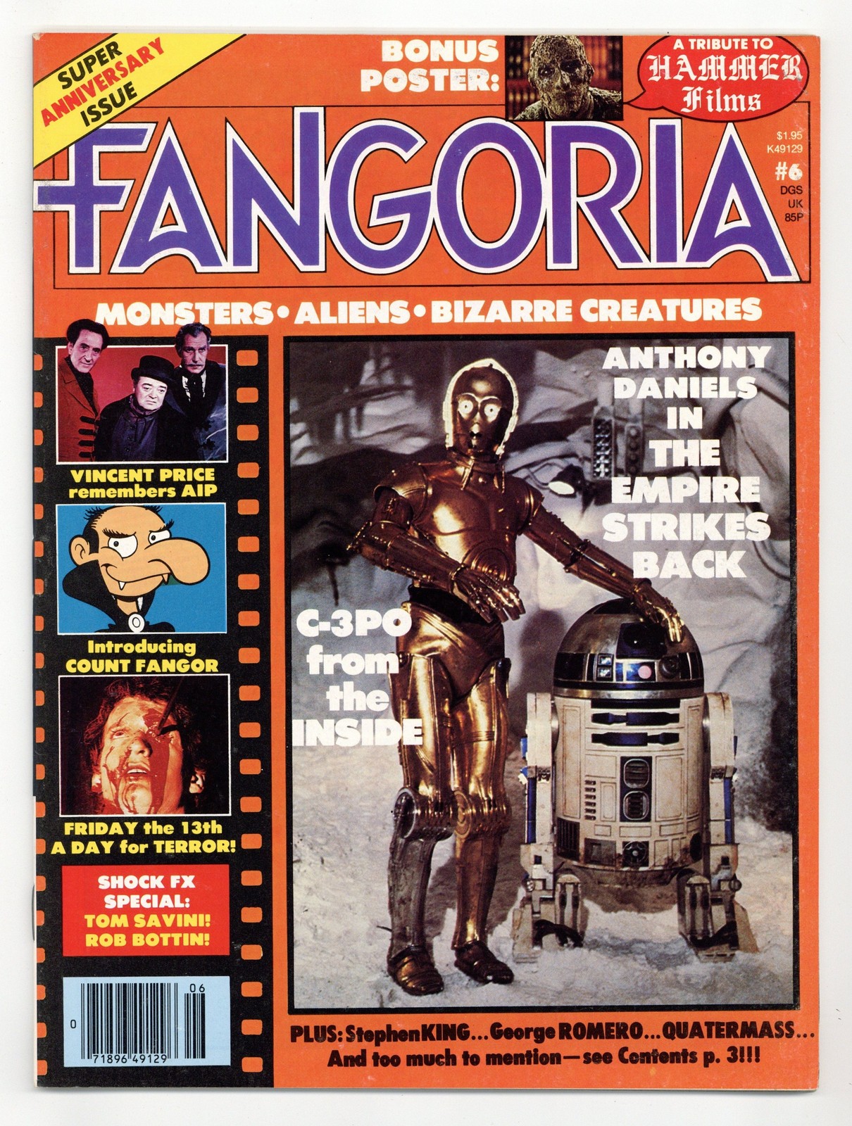 Fangoria 1st Series #6 FN+ 6.5 1980
