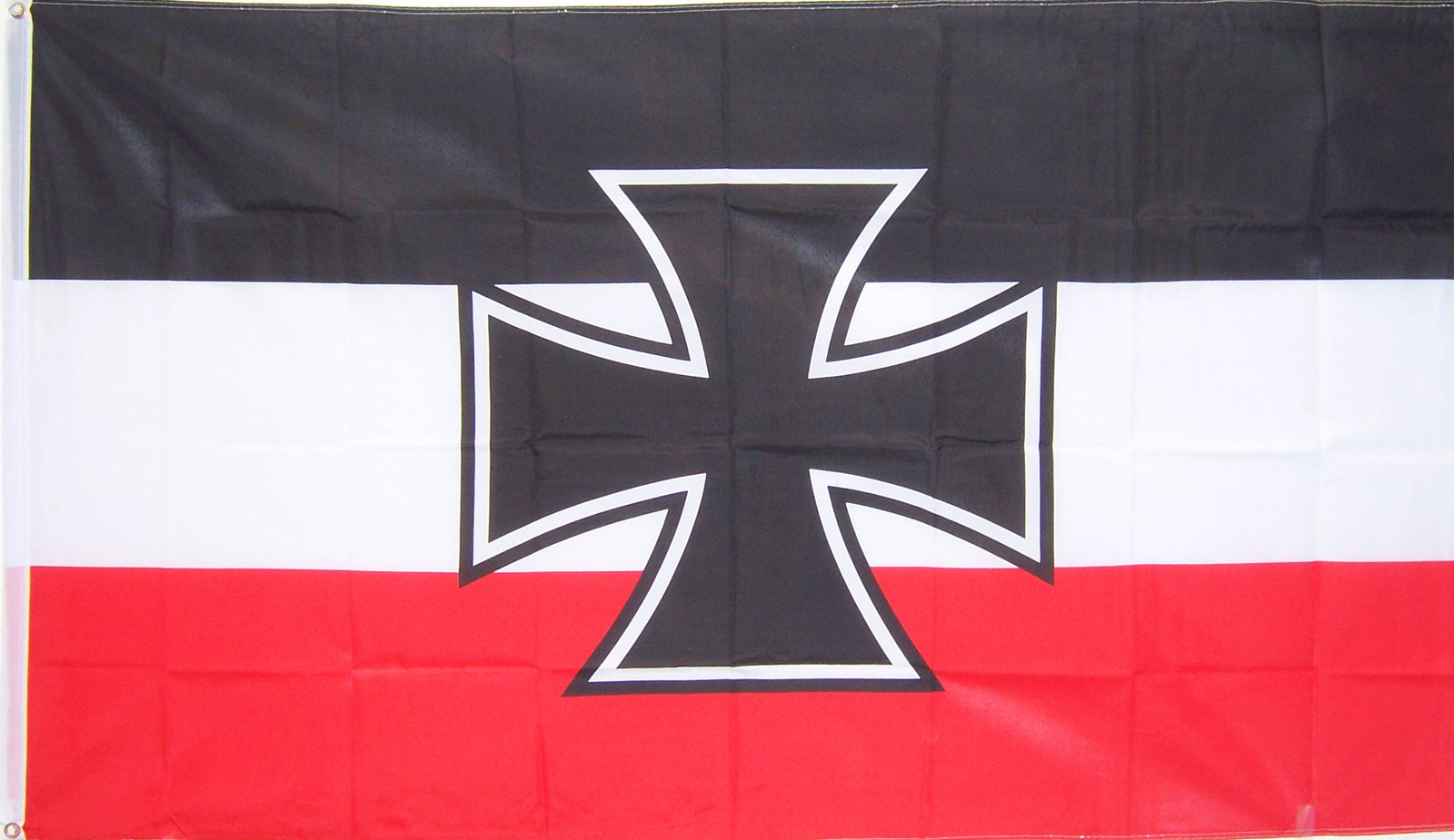 NEW 3ftx5ft GERMAN NAVY JACK IRON CROSS FLAG DOUBLE SIDED better quality 