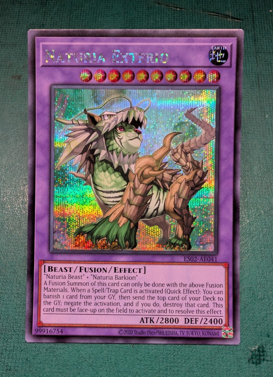 Naturia Exterio ES02-AE041 Secret Rare AE NM YuGiOh
