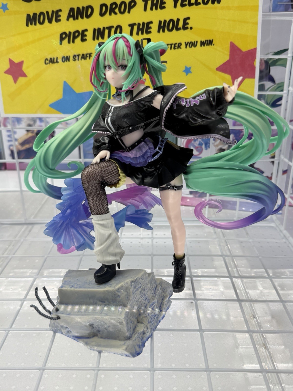 Hatsune Miku Punk Ver Figurizma Figure SEGA Vocaloid Authentic NEW