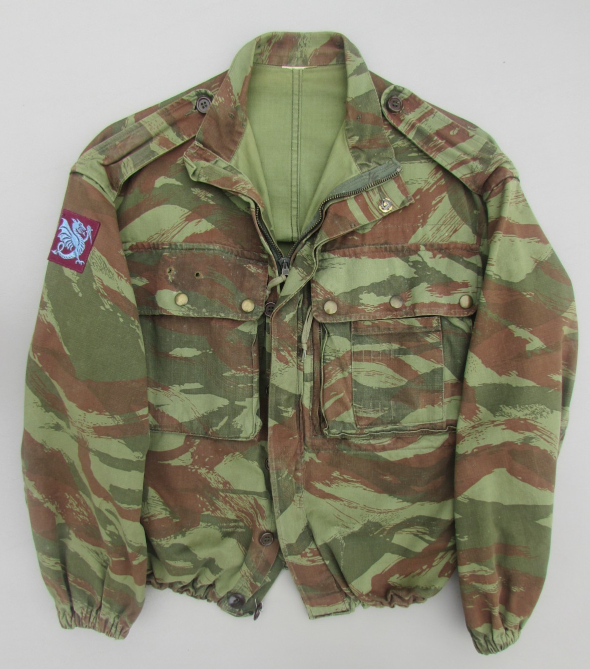 ORIGINAL ALGERIAN WAR FRENCH TAP 47/56 LIZARD CAMO AIRBORNE JUMP JACKET SMOCK