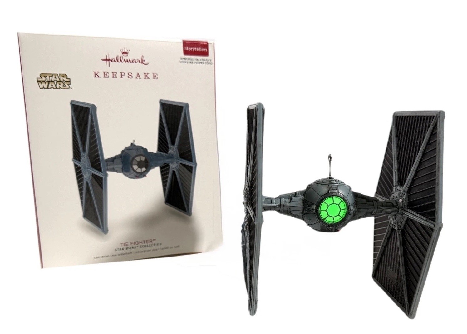 Hallmark Keepsake 2018 Star Wars TIE Fighter Storytellers Ornament Light Sound