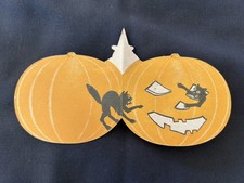 Vintage Rare Original 1930s Dennison Halloween Pop Up Witch Invitation Unused  picture