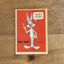 1974 Wonder Bread NPP Bugs Bunny Trading Card Looney Tunes picture