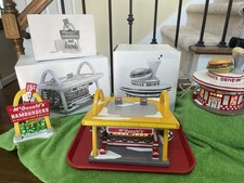 VINTAGE Department 56 1997 McDonalds Snow Village with Sign and Dinah’s Drive-In picture