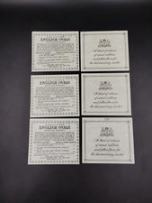 Lot of 6 VTG 1960's Philip Morris English Ovals Tobacco Cigarette Insert picture