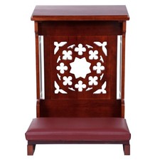 Prayer Kneeler, Savona Padded Kneeler, Walnut Stain 32