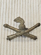 WWII Italy Italian Army 1st Div Ordnance Artillery Regiment Cap Badge L@@K picture