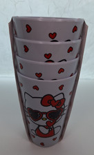 New Sanrio Hello Kitty Valentine Melamine Cups Set of 4 Hearts 2025 NWT picture