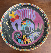 Franklin Mint Porcelain Laurel Burch Feline Family Cat Plate ltd edition 1995 picture