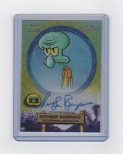 2025 Topps Chrome Spongebov 25th anniversary Squidward Tentacles Auto #SA-ST picture