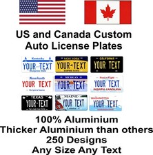 Any State Any Text 250 Designs License Plate Novelty  Custom Auto Car picture