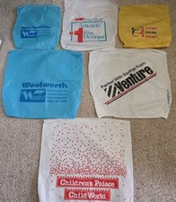 Vtg Department Store Shopping Bag Lot K-Mart Zayre Venture Woolworth Child World picture