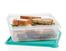 New Tupperware 9 X 9 Square Snack And Store Container picture