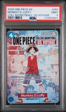 One Piece EN Monkey D. Luffy College Basketball: US Voyage #055 PSA 9 picture