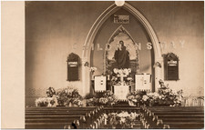 East Mauch Chunk Church Altar Pennsylvania PA 1900s RPPC Postcard Photo picture