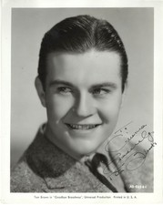 AMERICAN ACTOR & MODEL TOM BROWN,  SIGNED VINTAGE STUDIO PHOTO picture