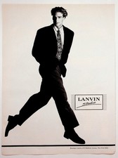 Vintage Lanvin Studio Men's Fashion Ad Print New York Ephemera picture