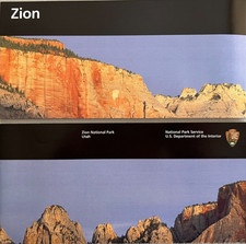 Newest ZION NP - Utah   NATIONAL PARK SERVICE UNIGRID BROCHURE/MAP   GPO 2025 picture