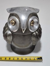 Vintage Mauro Manettis Owl Ice Bucket MCM Made In Hong Kong Hinged Lid Rare picture