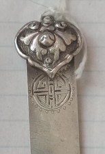 Lot of 2 Antique Chinese Manchurian Qing SILVER Hair Pin Engraved 扁方 picture