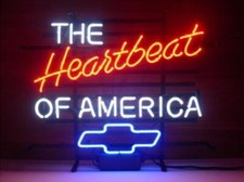 The Heartbeat of America Car Neon Sign Bar Pub Garage Cave Wall Decor Gift 24x20 picture