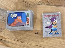 1990 Topps THE SIMPSONS Complete (88 Cards 22 Stickers) BARTMAN All Sleeved picture