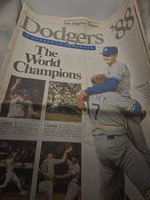Dodgers LA Times Newspaper 1988 World Series Complete Sports Special Sections picture