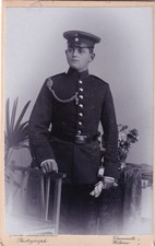 Original WWI CDV Photo GERMAN 181st INFANTRY REGIMENT c. 1900 CHEMNITZ 368 picture