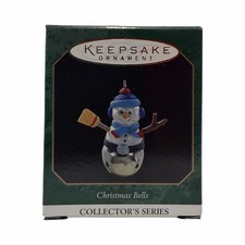 1997 Hallmark Christmas Bells Miniature Keepsake Ornament - Snowman - #3 picture
