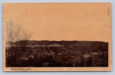 J87/ Middleport Ohio Postcard c1910 Birdseye School Homes River 1111 picture