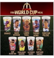 McDonald's 2026 FIFA World Cup Collectible Cups Complete Set 9 Cups (OPENED) picture