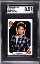 1988 ROB LOWE Trading Card Ediciones Este Tele Banco SGC 8.5 Pop 1  picture