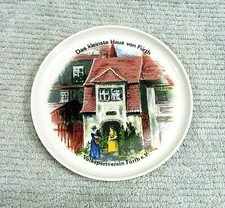 Vintage Germany Collector Plate The Smallest House of Furth Volkssportverein picture