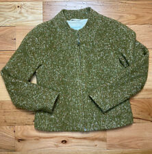 Dries Van Noten Wool Jacket Size 42 Green Orange Multicolor Full Zip Rare 90s picture