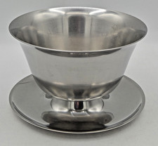 Vintage MCM Danish Stainless Steel 18/8 Bowl Scandinavian Denmark ⚡FREE SHIP picture