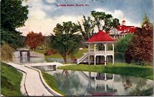 Postcard Lords Park Elgin Illinois *AZ189 picture