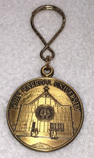 Vintage John Carroll University TP O'MALLEY SJ President 1980-88 Brass Keychain picture