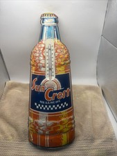 Nice Original Sun Crest Soda Thermometer Advertising Sign picture