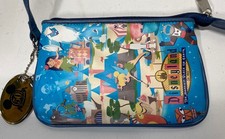 Disney Disneyland 50th Anniversary Wristlet Pouch Tinker Bell Medallion Tag picture