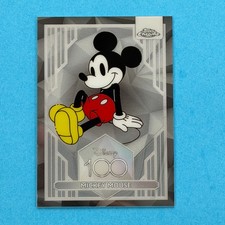 2023 Topps Chrome Disney 100 Mickey Mouse Base #1 Mint Clean Copy US Seller picture
