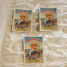 Topps Garbage Pail Kids Smelly Sally #108a Teacher's Pet 1986 Card Lot (3) picture