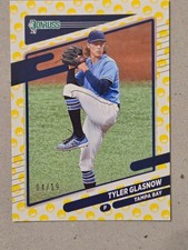 2021 Panini Donruss Tyler Glasnow #108 Mask Emoji SSP /19 Tampa Bay Rays picture